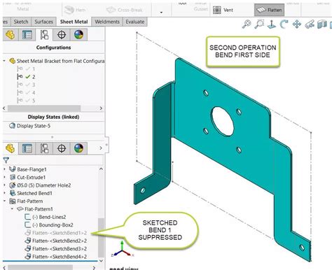 insert a bend on sheet metal parts in solidworks|solidworks sheet metal sketched bend.